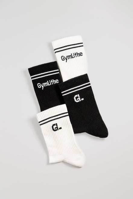 Calzini - Nero/Bianco (Confezione da 2)